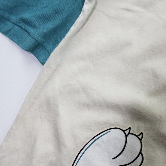 Vintage 1993 Warner Bros Looney Tunes Jersey Button Front Short Sleeve Shirt L - Picture 3 of 5